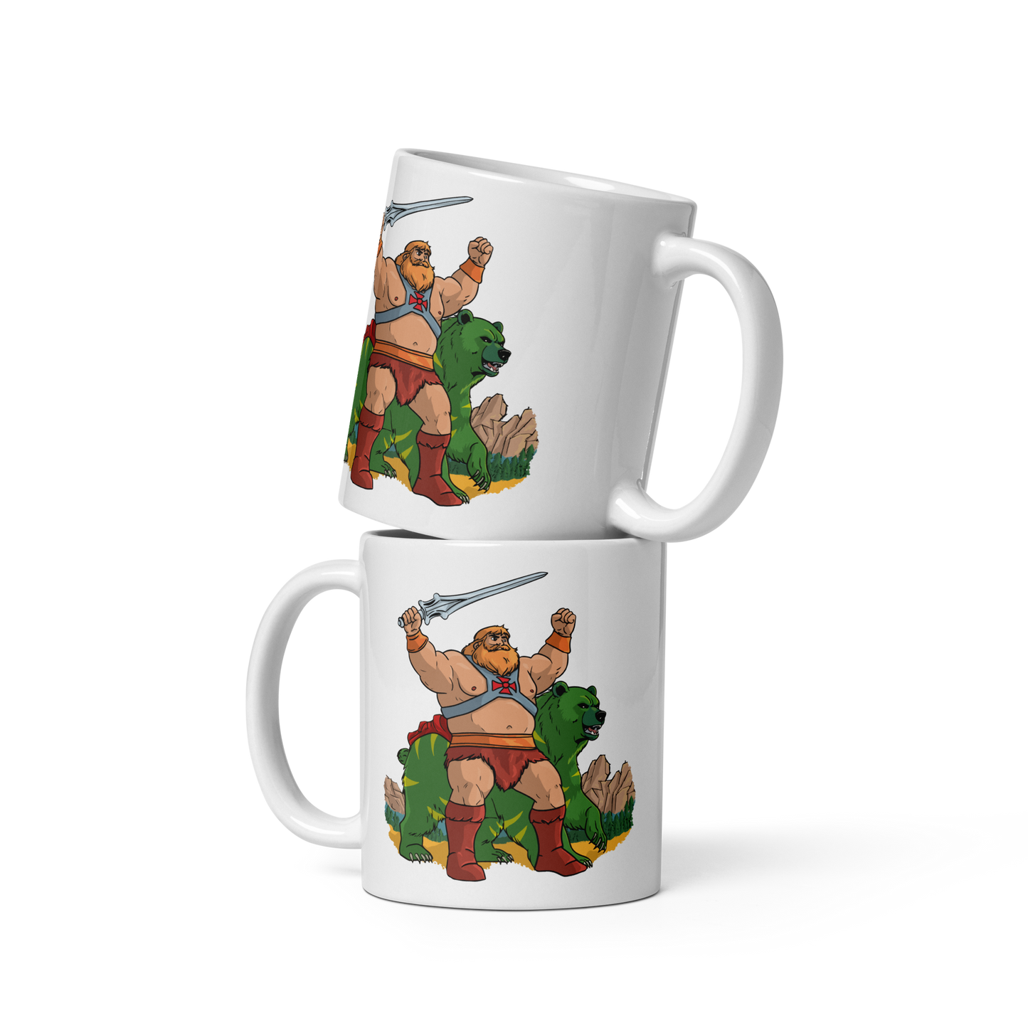 Tazza bianca lucida - he bear