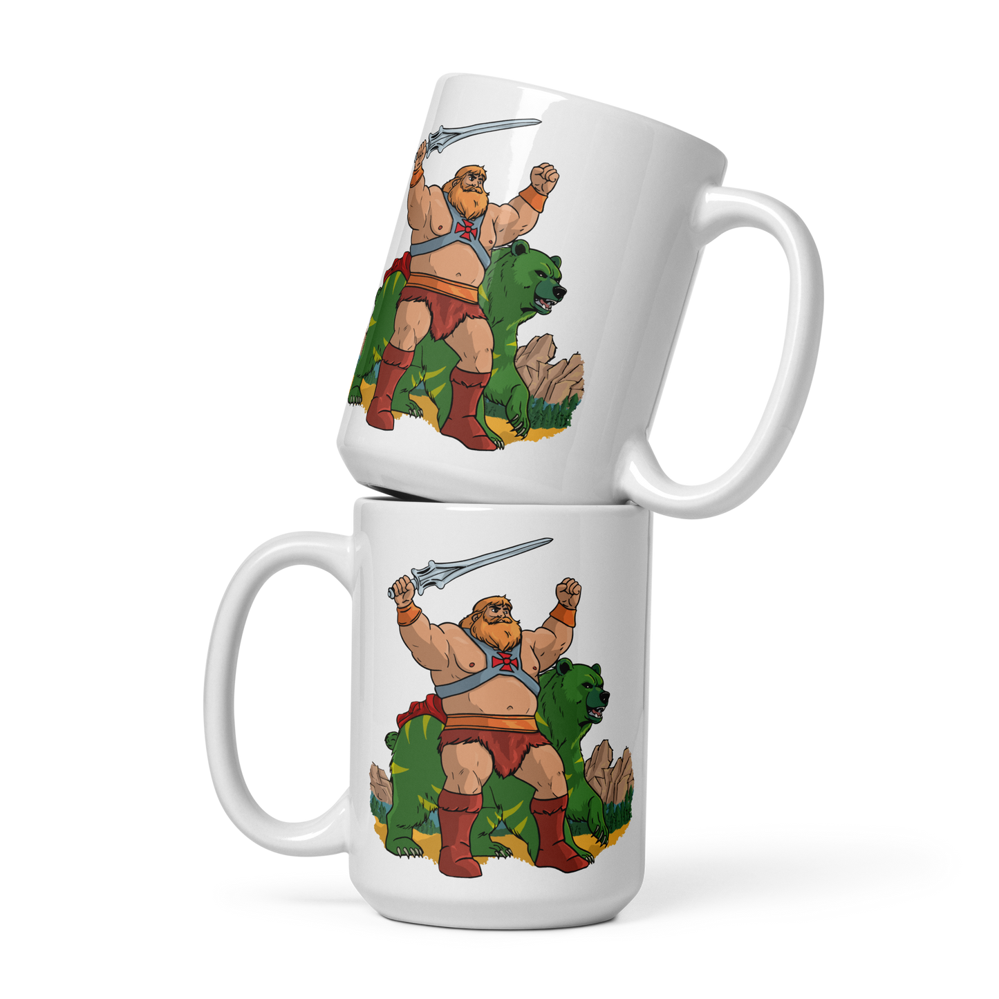 Tazza bianca lucida - he bear