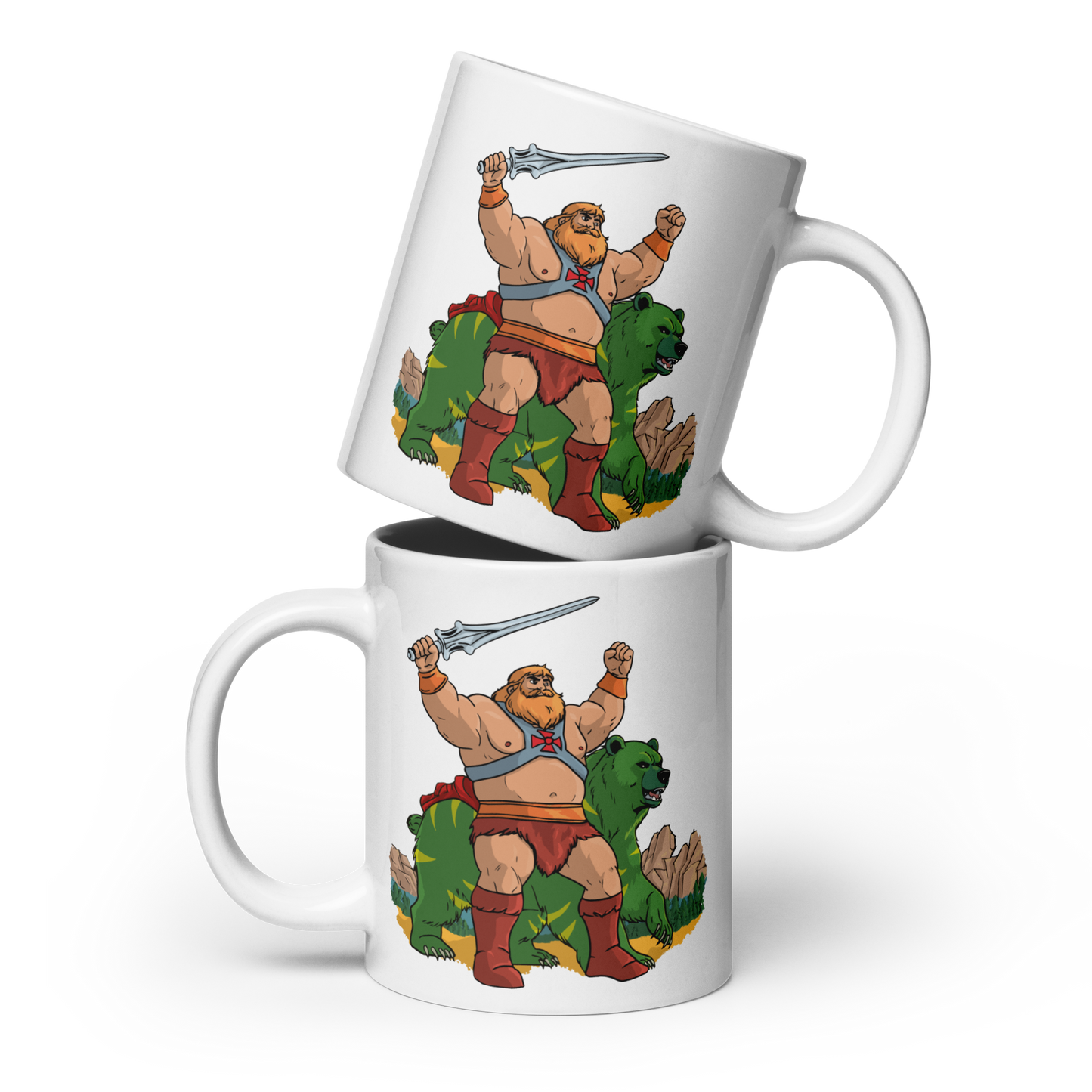 Tazza bianca lucida - he bear